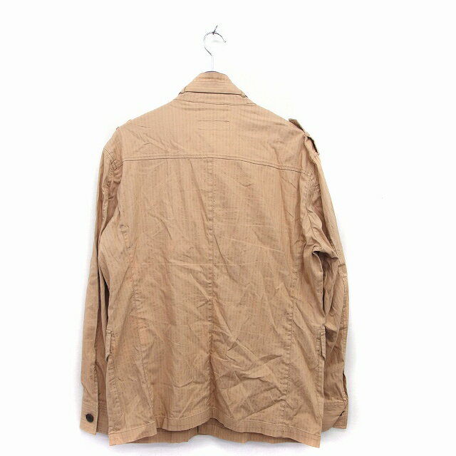 【中古】ミツミネ Mitsumine ジャケット アウター スタンドカラー コットン 38 ブラウン 茶 /KT42 メンズ 【ベクトル 古着】 221112