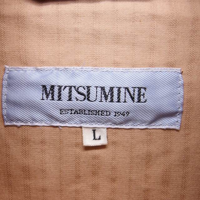 【中古】ミツミネ Mitsumine ジャケット アウター スタンドカラー コットン 38 ブラウン 茶 /KT42 メンズ 【ベクトル 古着】 221112