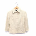 【中古】クードシャンス CdeC COUP DE CHANCE ジャケット アウター ステンカラー 七分袖 コットン 36 アイボリー 白 /KT40 レディース 【ベクトル 古着】 221029(4)