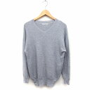 【中古】アーバンリサーチ URBAN RESEARCH Vネック ニット セーター 長袖 ウール F グレー /FT48 レディース 【ベクトル 古着】 221...