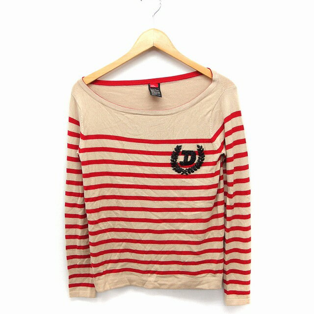 【中古】ダブルスタンダードクロージング ダブスタ DOUBLE STANDARD CLOTHING ボーダー柄 ニット セー..