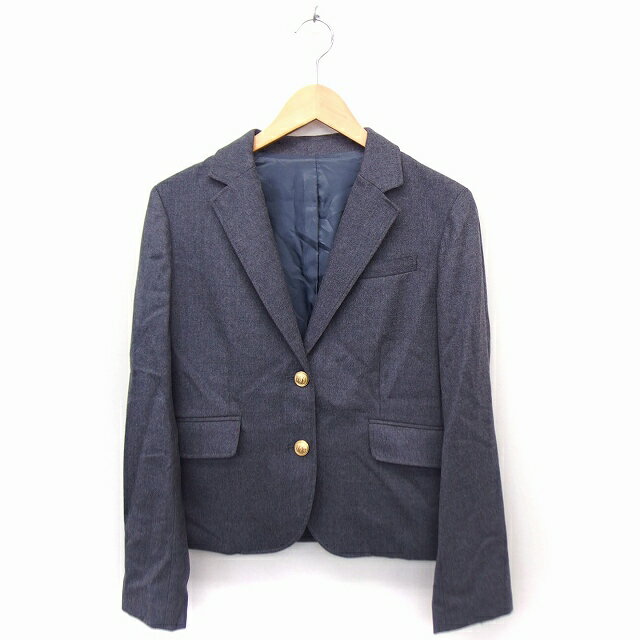 【中古】グリーンレーベルリラクシング ユナイテッドアローズ green label relaxing テーラード ジャケット アウター 無地 ウール 40 グレー /FT49 レディース 【ベクトル 古着】 221116
