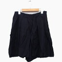 【中古】ルルオンザブリッジ LULU on the BRIDGE キュロット ショート パンツ 無地 シンプル タック 36 ブラック 黒 /HT30 レディー...
