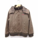 【中古】アースミュージック&エコロジー EARTH MUSIC & ECOLOGY ジャンパー ブルゾン ジャケット アウター フード リブ 0 ブラウン 茶 /FT43 レディース 【ベクトル 古着】 221117(4)