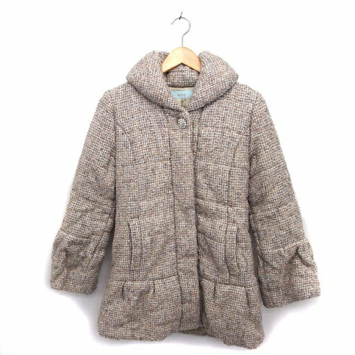 【中古】デイシー deicy 中綿 コート アウター ニット ミドル ウール混 スナップボタン ミックス 0 ベージュ /NT3 レディース 【ベクトル 古着】 221207 【中古】デイシー deicy 中綿 コート アウター ニット ミドル ウール混 スナップボタン ミックス 0 ベージュ /NT3 レディース 【ベクトル 古着】 221207