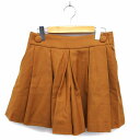 【中古】B&Y ユナイテッドアローズ BEAUTY&YOUTH ビューティー&ユース キュロット パンツ ショート ワイド ウール タック 無地 S 黄 イエロ...