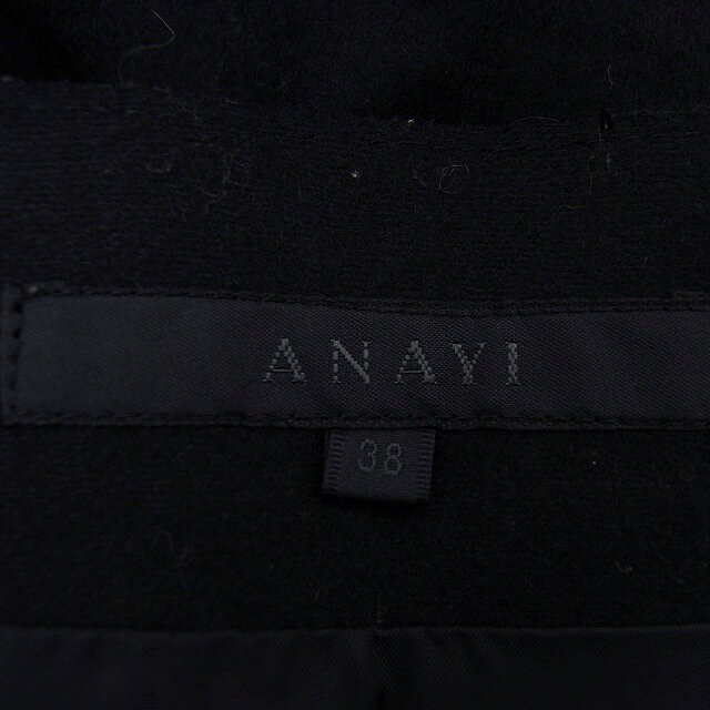 【中古】アナイ ANAYI スカート タイト ひざ丈 ウール サイドジップ 無地 38 黒 ブラック /NT18 レディース 【ベクトル 古着】 221222 auc-vector-19068718 ブランド古着の買取販売ベクトル サンプル画像3