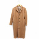 【中古】フルーツケイク FRUIT CAKE チェスター コート アウター ロング ウール混 スリット 無地 F キャメル /NT34 レディース 【ベクトル ...