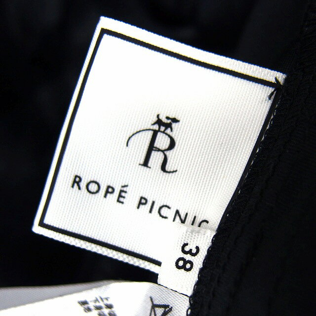 【中古】ロペピクニック ROPE Picnic ワンピース フレア ロング 切替 ギャザー 透け感 ボーダー ノースリーブ 38 黒 ブラック /NT11 レディース 【ベクトル 古着】 230208 auc-vector-19137141 ブランド古着の買取販売ベクトル サンプル画像3