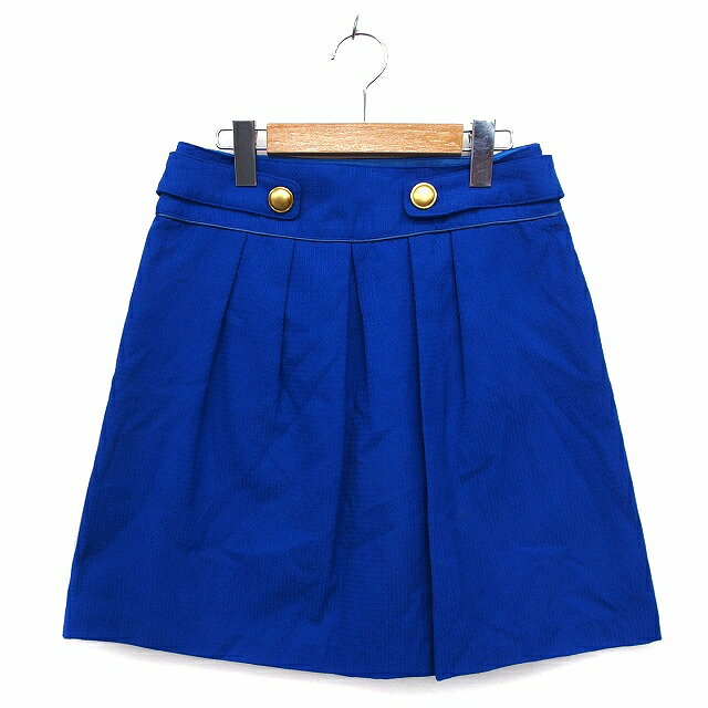 【中古】ロペピクニック ROPE Picnic スカート 台形 ひざ丈 サイドジップ タック チェック 38 青 ブルー /NT7 レディース 【ベクトル 古着】 230208 auc-vector-19137145 ブランド古着の買取販売ベクトル パッケージ画像