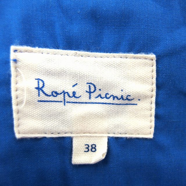 【中古】ロペピクニック ROPE Picnic スカート 台形 ひざ丈 サイドジップ タック チェック 38 青 ブルー /NT7 レディース 【ベクトル 古着】 230208 auc-vector-19137145 ブランド古着の買取販売ベクトル サンプル画像3