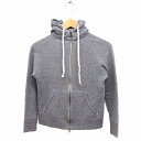 【中古】バンヤードストーム BARNYARDSTORM フルジップアップ パーカー スウェット コットン 綿 1 グレー 灰 /FT15 レディース 【ベクトル 古着】 230220