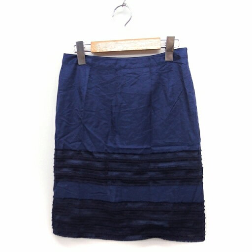 【中古】ユナイテッドアローズ UNITED ARROWS タイトスカート ひざ丈 スリット 裾透け感 36 ネイビー 紺 /FT44 レディース 【ベクトル 古着】 230512 【中古】ユナイテッドアローズ UNITED ARROWS タイトスカート ひざ丈 スリット 裾透け感 36 ネイビー 紺 /FT44 レディース 【ベクトル 古着】 230512