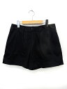 【中古】ブロードゥリー&コー Broderie&Co ナノユニバース キュロット ショート パンツ ジップフライ 38 黒 ブラック /TT47 レディース 【...