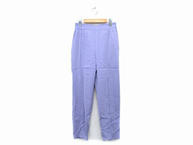 【中古】グリーンレーベルリラクシング ユナイテッドアローズ green label relaxing テーパード パンツ イージー 無地 シンプル パイピング 38 ラベンダー 紫 /HT7 レディース 【ベクトル 古着】 230525