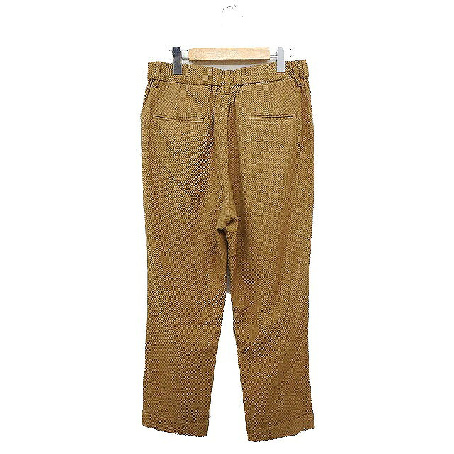 【中古】ロペピクニック ROPE Picnic タック パンツ ストレート ロールアップ ドット柄 38 キャメル 茶 /FT32 レディース 【ベクトル 古着】 230609 auc-vector-19314895 ブランド古着の買取販売ベクトル サンプル画像2