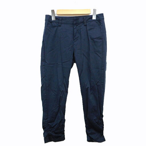 【中古】インディヴィ INDIVI クロップド パンツ 無地 シンプル くしゅくしゅ裾 ロールアップ 綿混 36 ブラック 黒 /HT26 レディース 【ベクトル 古着】 230623 【中古】インディヴィ INDIVI クロップド パンツ 無地 シンプル くしゅくしゅ裾 ロールアップ 綿混 36 ブラック 黒 /HT26 レディース 【ベクトル 古着】 230623