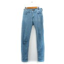 【中古】リーバイス Levi's デニム ジーンズ スキニー ウォッシュ加工 26 ライトブルー 水色 /KT24 レディース 【ベクトル 古着】 230623