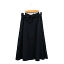 【中古】ナチュラルビューティーベーシック NATURAL BEAUTY BASIC スカート フレア ロング リボン シンプル M ネイビー 紺 /KT31 レ...