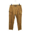 【中古】ルーニィ LOUNIE パンツ テーパード アンクル丈 ジップフライ フラップポケット 38 茶 ブラウン /NT3 レディース 【ベクトル 古着】 2...