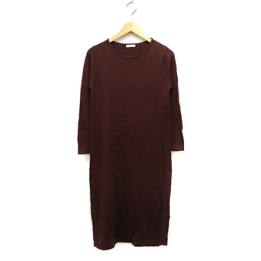 【中古】アーバンリサーチ URBAN RESEARCH ITEMS ニット ワンピース 長袖 ロング丈 丸首 無地 ストレート F ブラウン 茶 /FT22 レディース 【ベクトル 古着】 230831 【中古】アーバンリサーチ URBAN RESEARCH ITEMS ニット ワンピース 長袖 ロング丈 丸首 無地 ストレート F ブラウン 茶 /FT22 レディース 【ベクトル 古着】 230831