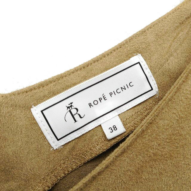 【中古】ロペピクニック ROPE Picnic カットソー フェイクスエード Vネック クロップド ノースリーブ 38 ライトブラウン /NT26 レディース 【ベクトル 古着】 230915 auc-vector-19458517 ブランド古着の買取販売ベクトル サンプル画像3