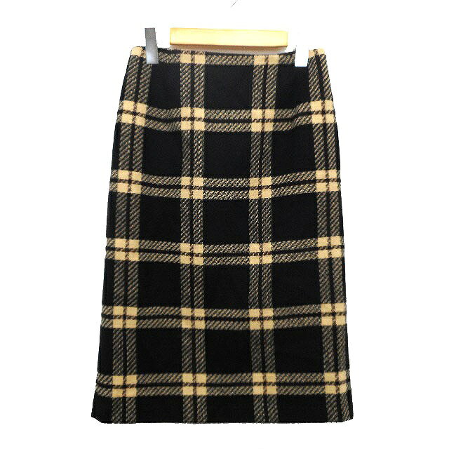 【中古】ロペピクニック ROPE Picnic ニット スカート タイト チェック 柄 ウール混 36 ブラック 黒 /HT15 レディース 【ベクトル 古着】 231019 auc-vector-19505152 ブランド古着の買取販売ベクトル パッケージ画像