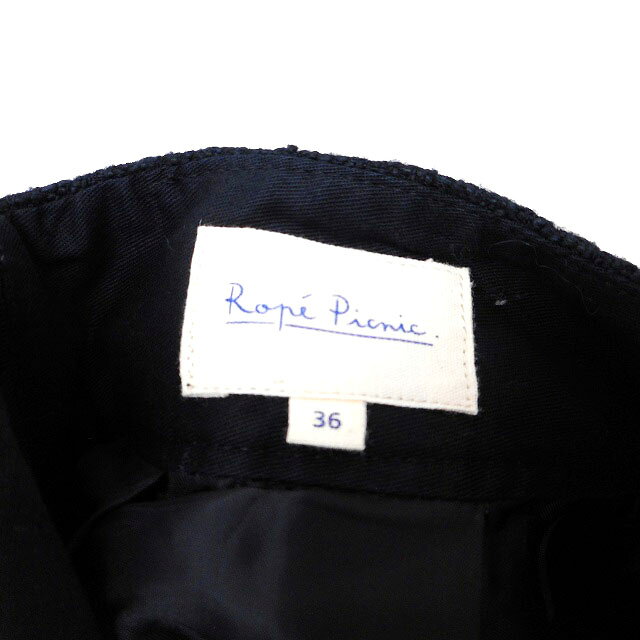 【中古】ロペピクニック ROPE Picnic スカート タイト ひざ丈 タック サイドジップ 無地 36 黒 ブラック /NT3 レディース 【ベクトル 古着】 231025 auc-vector-19512510 ブランド古着の買取販売ベクトル サンプル画像3