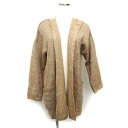 【中古】ラルー LARU カーディガン ニット リブ フード ドロップショルダー 長袖 M-L 茶 ブラウン /NT18 レディース 【ベクトル 古着】 231115