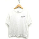 【中古】チャオパニック ティピー CIAOPANIC TYPY ショートスリーブ Tシャツ 丸首 プリント 刺繍 コットン 綿 ONE ホワイト 白 /FT24 レディース 【ベクトル 古着】 231201(4)