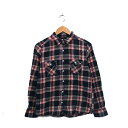【中古】ダブルクローゼット w closet シャツ ブラウス 長袖 コットン チェック F ネイビー 紺 /KT25 レディース 【ベクトル 古着】 231214