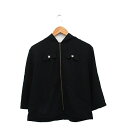 【中古】レトロガール RETRO GIRL パーカー ジップアップ フード シンプル M ブラック 黒 /KT30 レディース 【ベクトル 古着】 240328