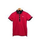 【中古】カッパ kappa ポロシャツ 半袖 ロゴ 文字 ワンポイント M ピンク /KT15 レディース 【ベクトル 古着】 240425