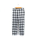 【中古】テチチ Te chichi スキニー パンツ コットン チェック L ブラック 黒 /KT31 レディース 【ベクトル 古着】 240426