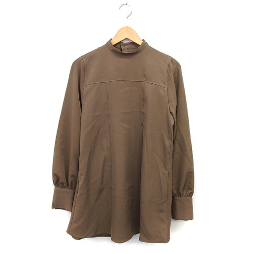 【中古】ムルーア MURUA ワンピース フレア ミニ スタンドカラー ラウンドヘム ゆったり 長袖 1 茶 ブラウン /NT19 レディース 【ベクトル 古着】 240725 【中古】ムルーア MURUA ワンピース フレア ミニ スタンドカラー ラウンドヘム ゆったり 長袖 1 茶 ブラウン /NT19 レディース 【ベクトル 古着】 240725