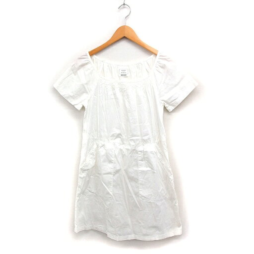 【中古】プラステ PLST 半袖 チュニック ボートネック 無地 コットン 綿 2 ホワイト 白 /FT16 レディース 【ベクトル 古着】 240905 【中古】プラステ PLST 半袖 チュニック ボートネック 無地 コットン 綿 2 ホワイト 白 /FT16 レディース 【ベクトル 古着】 240905