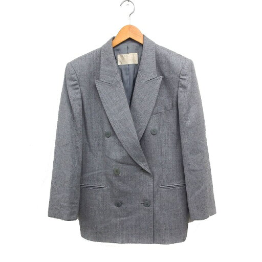 【中古】コルディア CORDIER リーファーカラー ジャケット アウター ダブルボタン ウール 40 グレー 灰 /FT23 レディース 【ベクトル 古着】 240828 【中古】コルディア CORDIER リーファーカラー ジャケット アウター ダブルボタン ウール 40 グレー 灰 /FT23 レディース 【ベクトル 古着】 240828