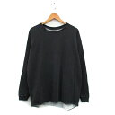 【中古】チャオパニック CIAOPANIC カットソー Tシャツ 長袖 コットン シンプル M チャコールグレー /KT26 レディース 【ベクトル 古着】 241012(4)