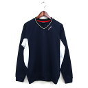 【中古】エックスティーエス XTS バスケットボールウェア ジャージ Vネック リブ ロゴ刺繍 長袖 L 紺 ネイビー /NT18 メンズ 【ベクトル 古着】 ...