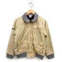 【中古】ルコックスポルティフ le coq sportif スポーツウェア ジャンパー ブルゾン アウター メッシュ ロゴ リブ ジップアップ M ベージュ /...