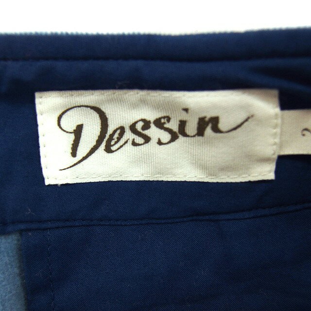 【中古】デッサン Dessin コーデュロイ ワイド パンツ コットン 綿 サイドジップ 2 スカイブルー /NT22 レディース 【ベクトル 古着】 241115