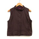 【中古】ジュディコレクション JUDY COLLECTION ベスト シンプル 襟 ネックベルト ブラウン 茶 /HT17 レディース 【ベクトル 古着】 24...