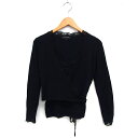 【中古】クイーンズコート QUEENS COURT アンサンブルニット ツインニット カーディガン ニット カシュクール レース クロップド タンクトップ 長袖...