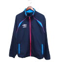 【中古】アンブロ UMBRO サッカー フットサル ウエア ウインドブレーカー ジャケット O ネイビー 紺 /FT12 メンズ 【ベクトル 古着】 24113...