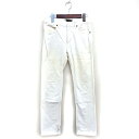 【中古】ウィザード Wizzard デニム ジーンズ ストレート コットン 綿 ジップフライ シンプル 2 オフホワイト /NT18 メンズ 【ベクトル 古着】...