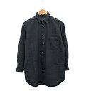 【中古】49アベニュー ジュンコシマダ 49AV. junko shimada シャツ ブラウス 七分袖 胸ポケット ウール チェック 9 チャコールグレー /KT23 レディース 【ベクトル 古着】 241206(4)