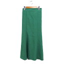 【中古】ディスコート Discoat マーメイド スカート ロング丈 無地 シンプル M グリーン 緑 /FT14 レディース 【ベクトル 古着】 241216