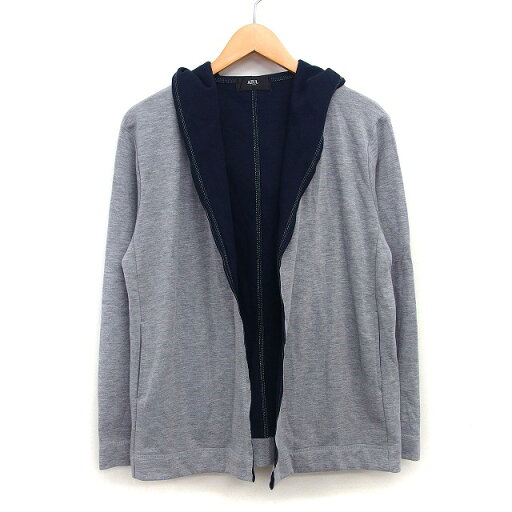 【中古】アズールバイマウジー AZUL by moussy トッパー カーディガン フード シンプル 綿混 S ライトグレー 灰 /HT10 レディース 【ベクトル 古着】 241218 【中古】アズールバイマウジー AZUL by moussy トッパー カーディガン フード シンプル 綿混 S ライトグレー 灰 /HT10 レディース 【ベクトル 古着】 241218
