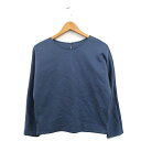 【中古】未使用品 ノーリーズ Nolley's タグ付き カットソー Tシャツ 長袖 シンプル ブルー 青 /KT22 レディース 【ベクトル 古着】 241223(4)