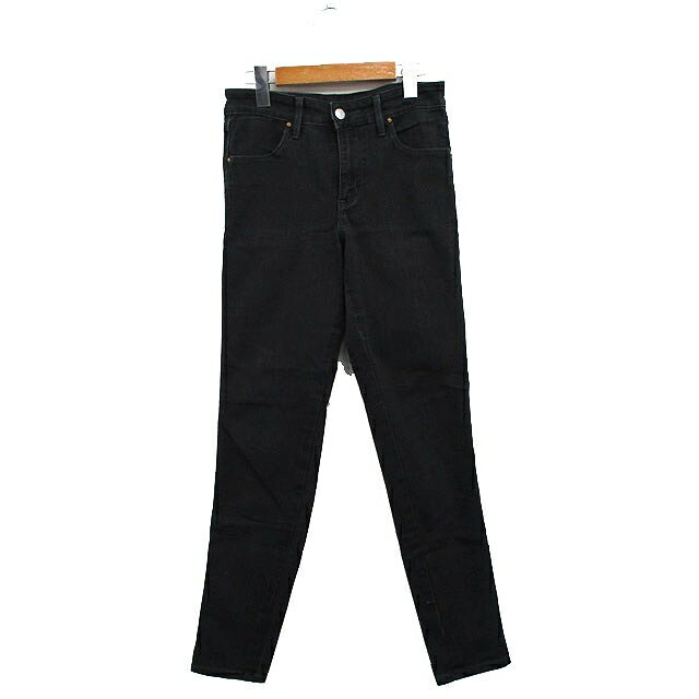 【中古】リー LEE デニム ジーンズ スキニー ストレッチ シンプル S ブラック 黒 /KT16 レディース 【ベクトル 古着】 241220